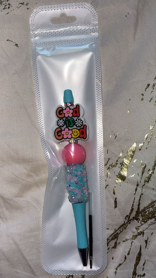 God Is Good Sky Candy Beaded Pen